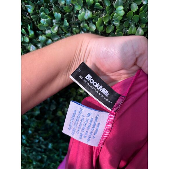 Blackmilk Pokemon Hot Pink MEW SHEER MIDAXI DRESS - LIMITED Size XL - Picture 5 of 6